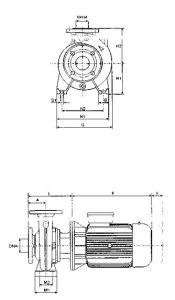 شماتیک 1 2 شماتیک پمپ آب سانترفیوژ داب (DAB) سری NKP-G 32