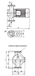 شماتیک 44 شماتیک پمپ آب سیرکولاتور داب سری CP 40