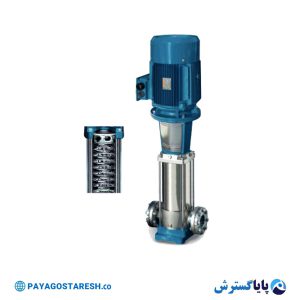 پمپ عمودی طبقاتی تمام استیل ورتکس (WORTEX) مدل MULTI VMT 65-2 پایا گسترش